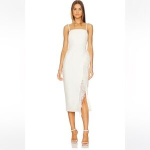 Likely Imani White Midi Dress Size 4